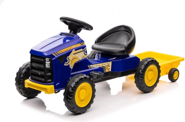 Tracteur à pédales bleu