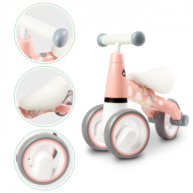 ECOTOYS Loopfiets Flamingo Roze