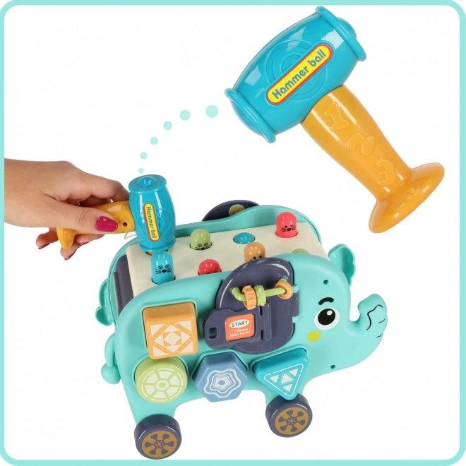 Interactieve Montessori blokolifant 26 cm