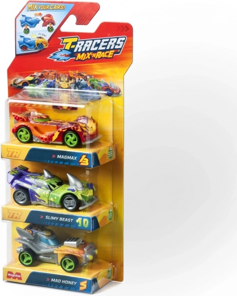 Voitures T-Racers Mix 'N Race 3 pcs