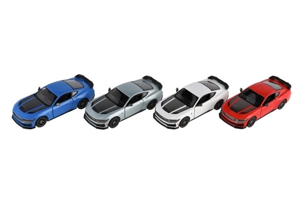 Auto Kinsmart 2024 Ford Mustang Dark Horse 1:38 metaal/kunststof 12,5cm 4 kleuren op trek-mechanisme 12st per doos
