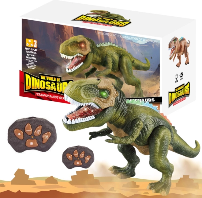 Op afstand bestuurbare Dino T-Rex met licht en geluid