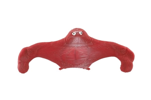 Gorilla anti-stress speelgoed gevuld met zand 400 g siliconen 12 cm 4 kleuren 8 stuks in doos