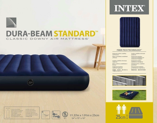 Opblaasbare matras INTEX Double Velour 191x137 cm