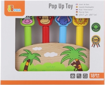 Wooden Pop-Up Animal Game