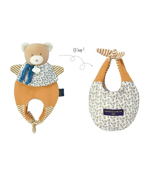 Doudou Teddy in a Bag 3in1