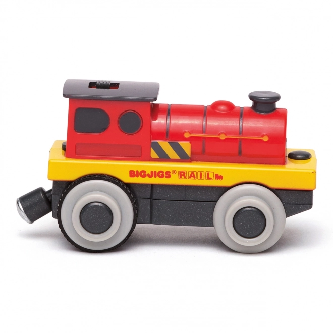 Bigjigs Rail Elektrische locomotief Rode krachtpatser