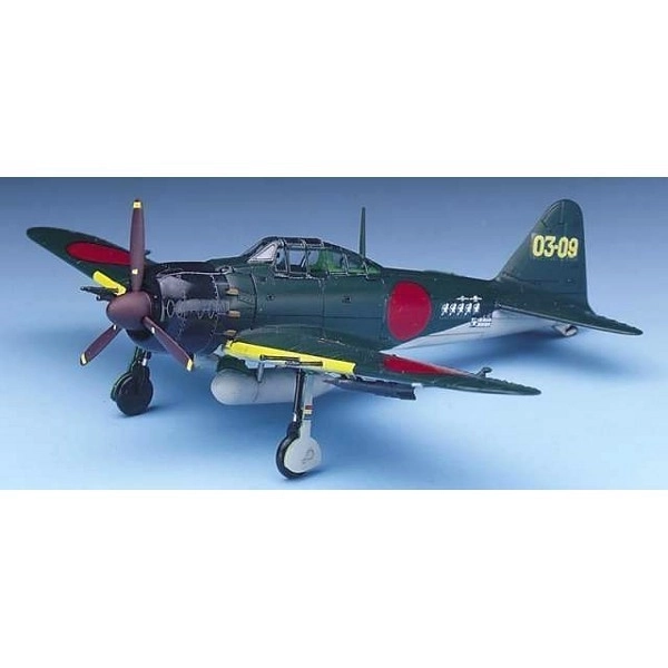 Model van de jachtvliegtuig Mitsubishi A6M5c Zero op schaal 1:72