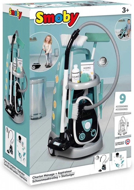 Smoby schoonmaakkarretje met stofzuiger voor kinderen