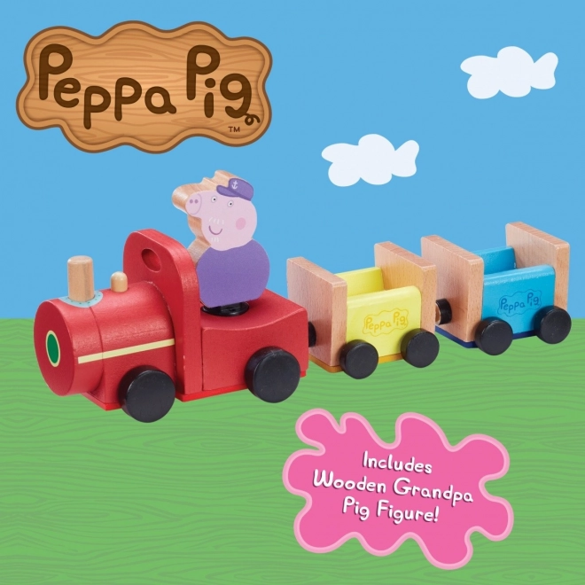Peppa Pig Wooden Train Set