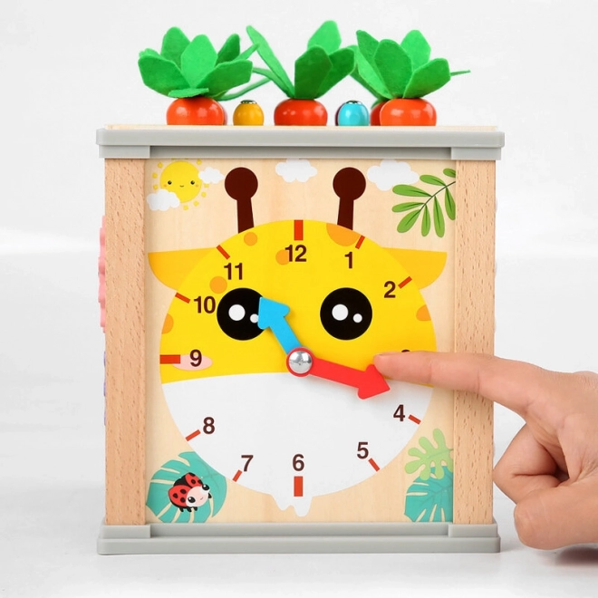 Houten educatieve kubus 5-in-1 voor kinderen