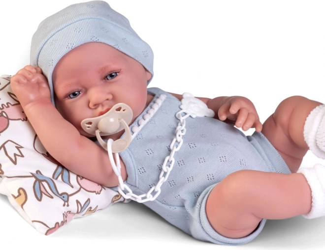 Realistische baby pop Antonio Juan met volledig vinyl lichaam 42 cm