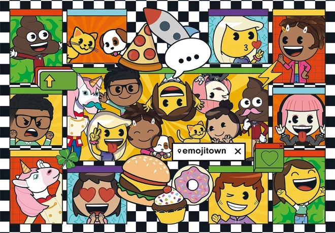 Puzzel Emoji Town 180 stukjes CLEMENTONI