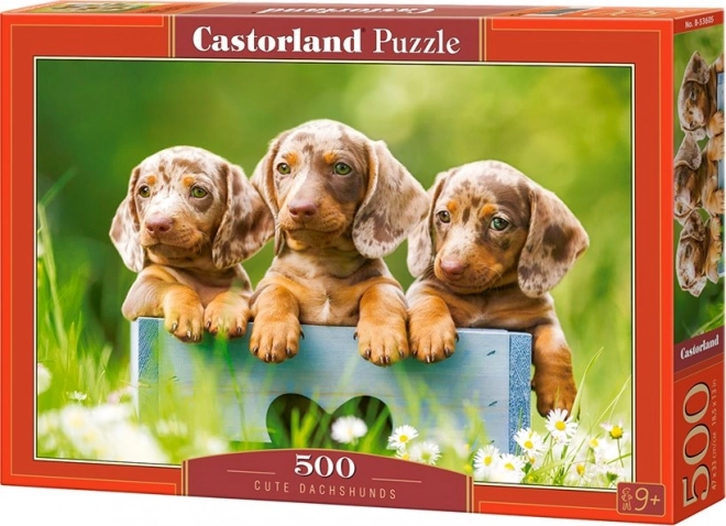 Puzzle 500 Pieces Adorable Dachshunds