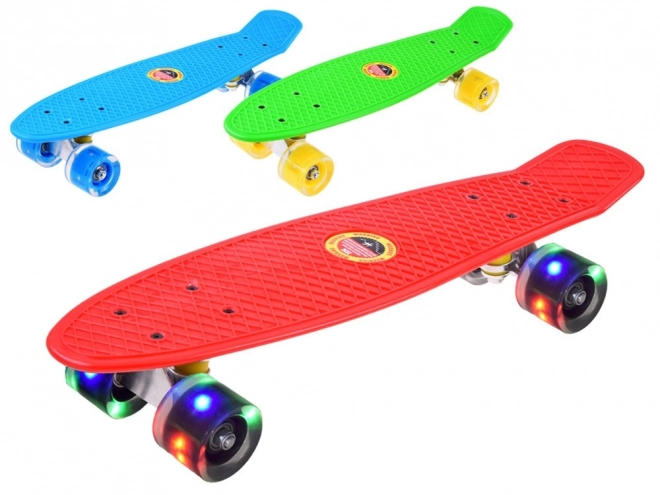 Skateboard met LED-wielen