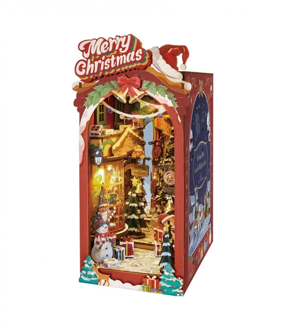 Handgefertigte Weihnachtsgasse Buchstütze