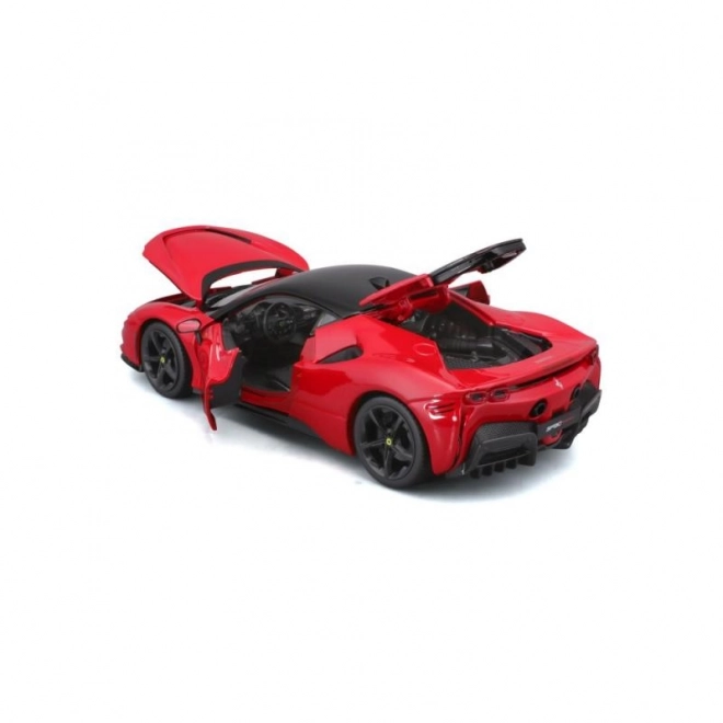 Metalen model Ferrari SF90 Stradale rood 1:18