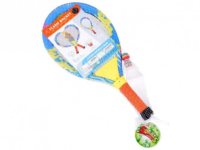 Verlichte badmintonrackets voor plezier