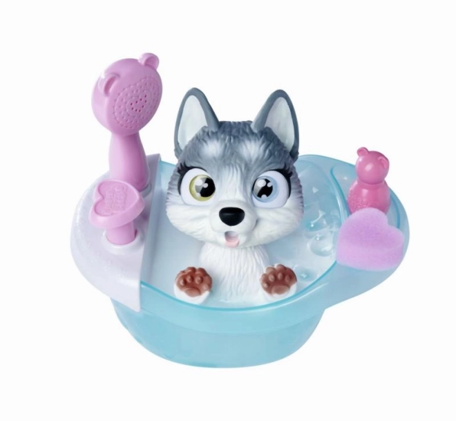 Hund Husky Pamper Petz in der Wanne
