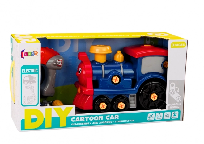 Doe-het-zelf Kinder Schroefbare Bouwset Stoomlocomotief
