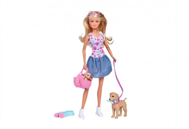 Pop Steffi met hondjes