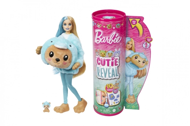 Panenka Barbie Cutie Reveal Teddybeer Pop - Dolfijn