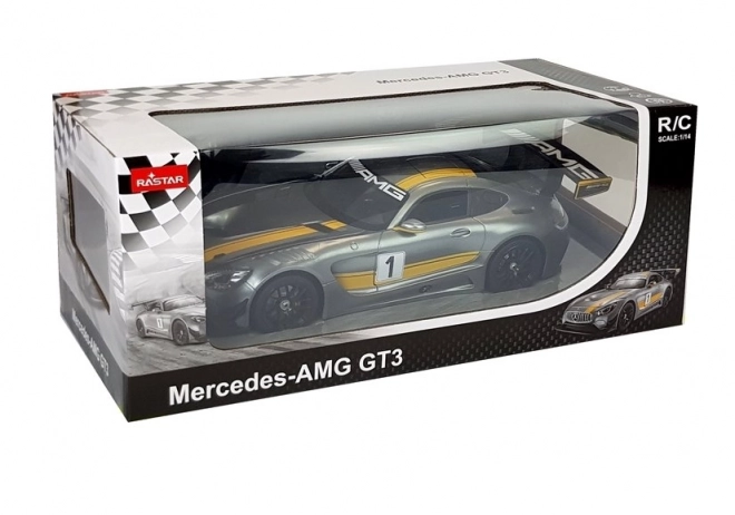 R/C auto Mercedes-AMG GT3 Rastar 1:14 grijs op afstand bestuurd
