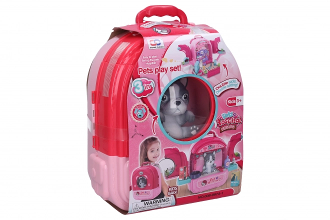 Dierenziekenhuis in rugzak – hondje