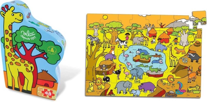 Houten puzzel Savanne