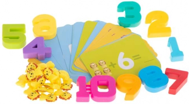 Cards and numerals for practice problems