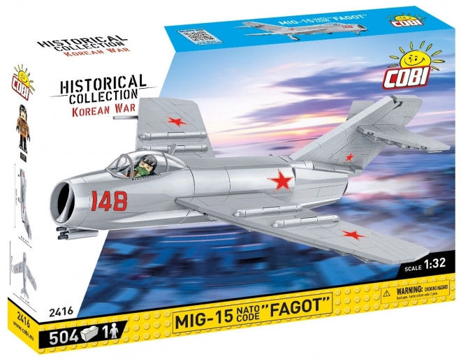 COBI 2416 Koreaanse Oorlog MIG-15 FAGOT, 1:32, 504 st, 1 f