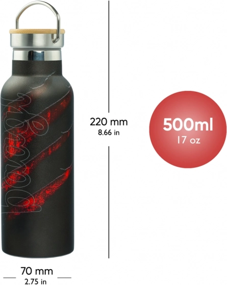 Thermosfles met bamboe dop Lava 500 ml