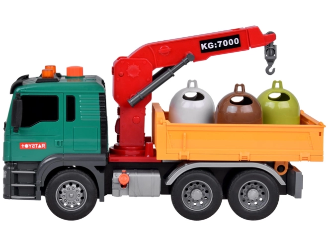 Bildungsspielzeug Müllabfuhr mit Containern Toytar