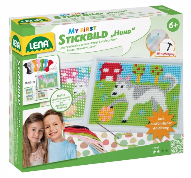 Lena First Embroidery Set Dog