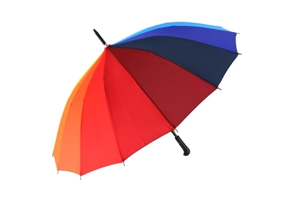 Uitschuifbare regenboogparaplu