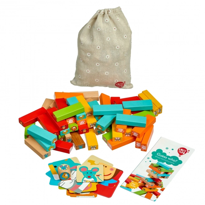 Lucy & Leo „Devine qui“ - jeu en bois pour enfants Jenga