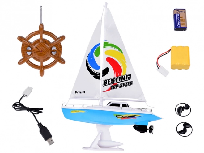 Leuke op afstand bestuurbare zeilboot voor kinderen