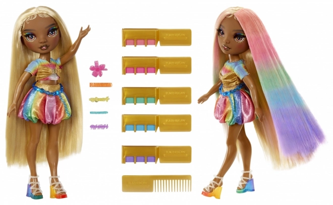 Rainbow High Doll Meline with Hair Chalks