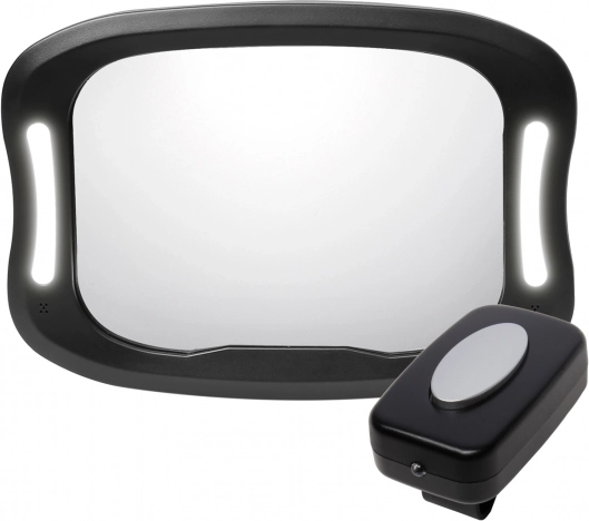 Miroir avec éclairage LED, Noir