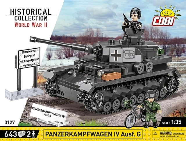 COBI 3127 Tweede Wereldoorlog Duitse tank Panzerkampfwagen IV Ausf. G 1:35