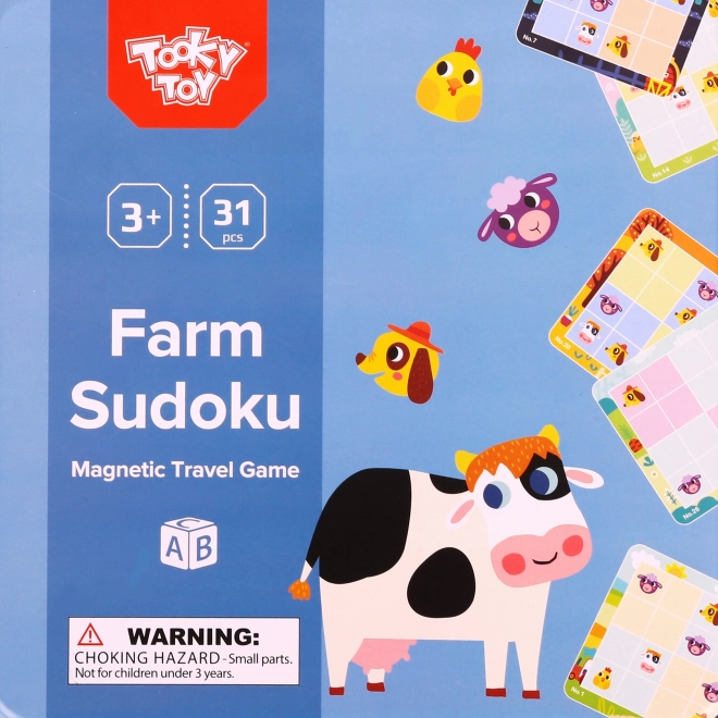 Tooky Toy Sudoku Spiel für Kinder - Bauernhof Edition