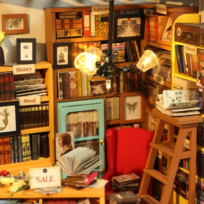 Samova studieruimte - DIY Miniatuur Poppenhuis Bibliotheek