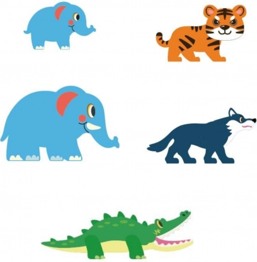 Vibrant jungle world with animals