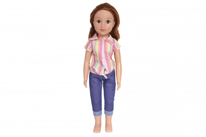 Lopende pop in blouse