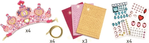 DJECO Couronnes Scintillantes pour Princesses Kit DIY