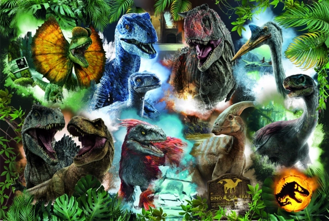 Puzzel 300 stukken Favoriete dinosauriërs Jurassic Wereld