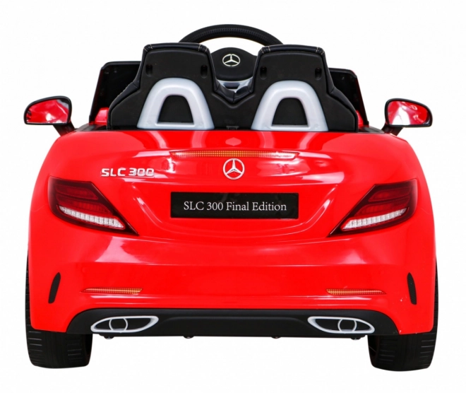 Mercedes Benz SLC300 Kinderauto op batterij Rood + geluiden MP3 Lichten + afstandsbediening + langzame start