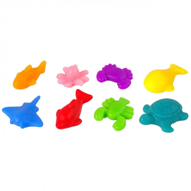 Woopie educatieve set Montessori voor het leren tellen en kleuren sorteren Zee wereld 111 stuks