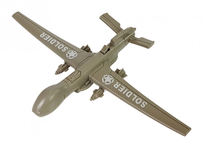 Militaire gigantische vliegtuigset 87 cm met geluiden Licht Militaire accessoires