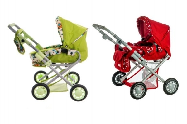 Kinderwagen Magda drie-in-één 42x65x68cm voor poppen